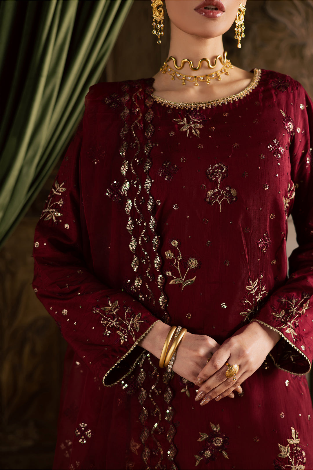 Ruby Amber 3Pc - Festive Luxe Pret