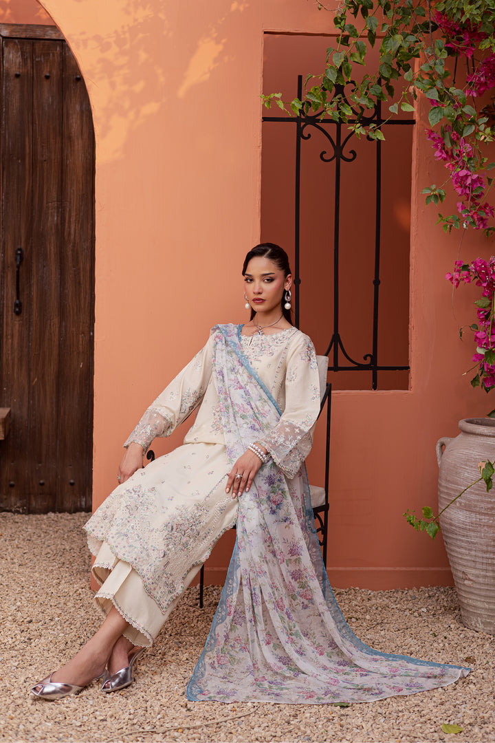 Cyntia 3Pc - Festive Embroidered Lawn