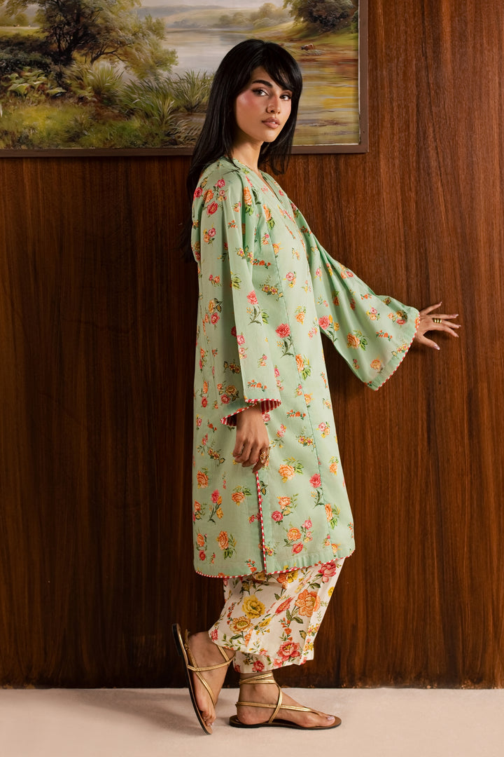 Corduroy 2Pc - Printed Lawn Dress