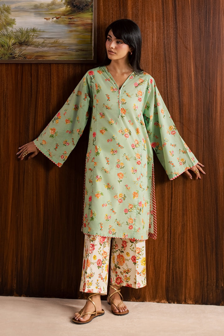 Corduroy 2Pc - Printed Lawn Dress