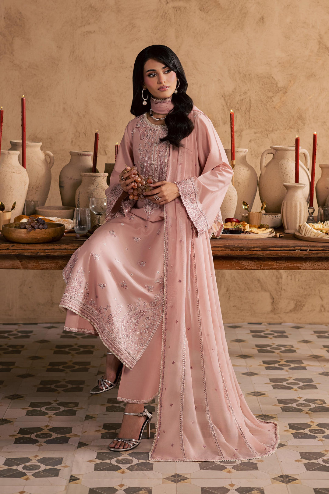Taffy Aria 3Pc - Embroidered Festive Pret