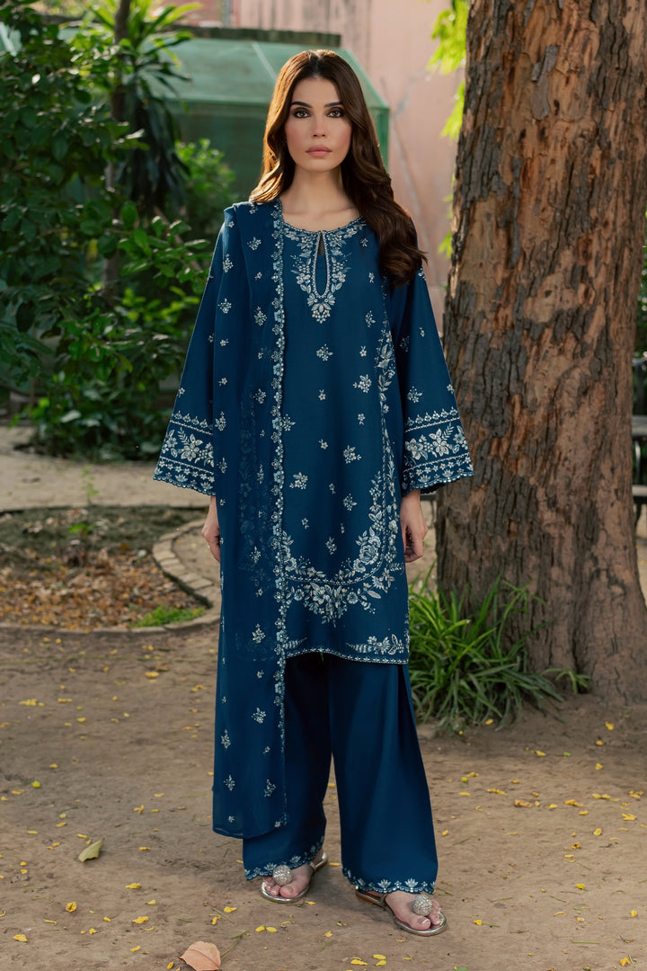 Jewel Arzoo  3Pc - Embroidered Khaddar Pret