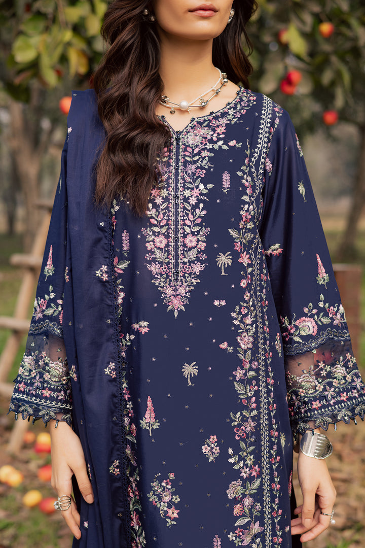 Rehaab 3Pc - Festive Embroidered Lawn