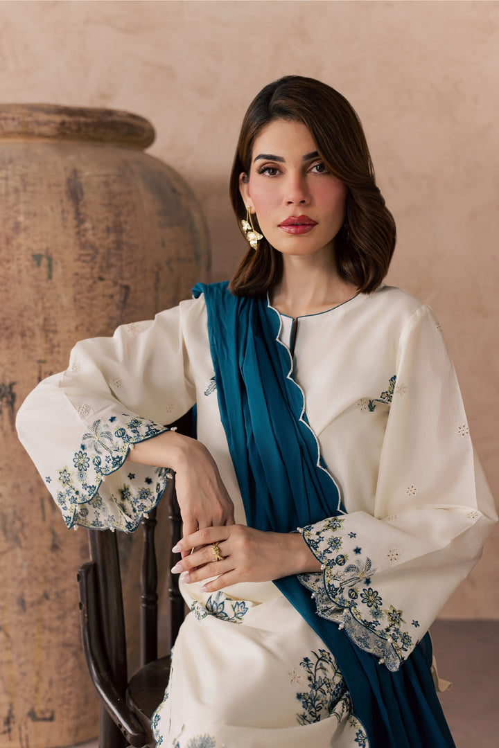 Fable 3Pc - Embroidered Lawn Dress