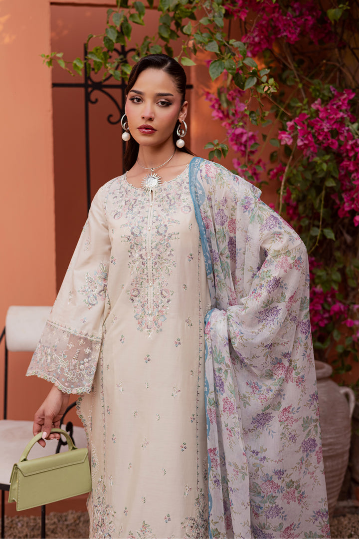 Cyntia 3Pc - Festive Embroidered Lawn