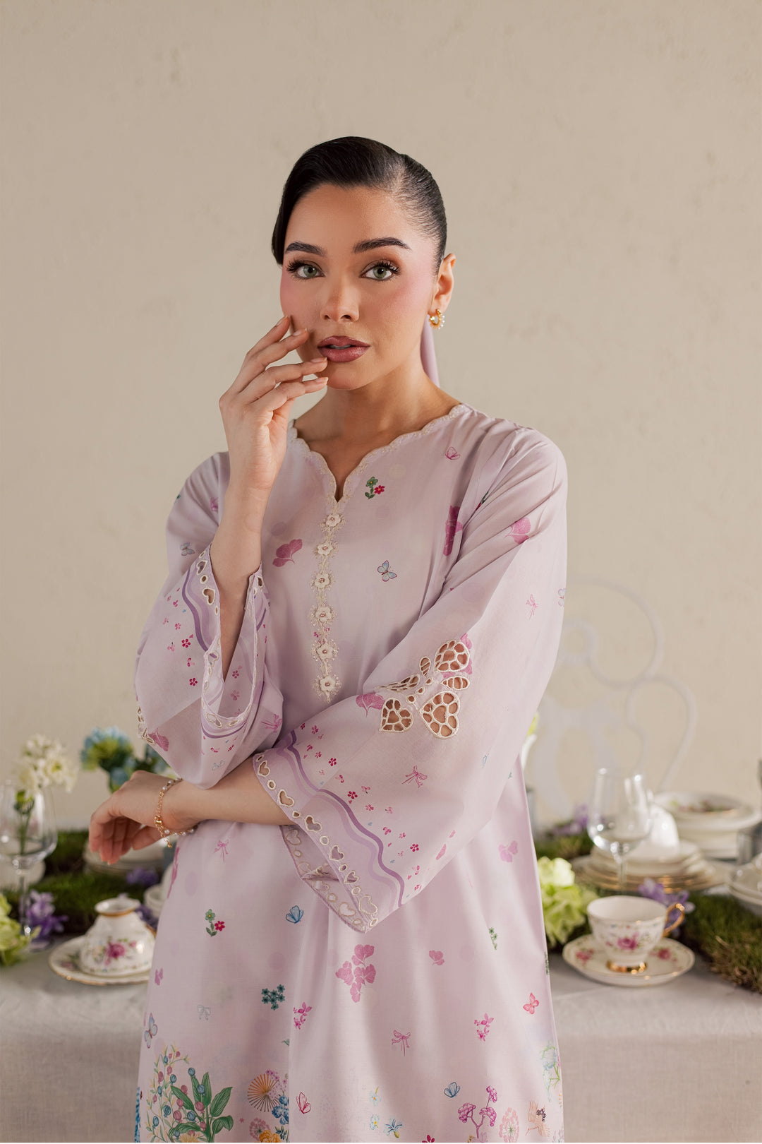 Lara 2Pc - Printed Lawn Dress