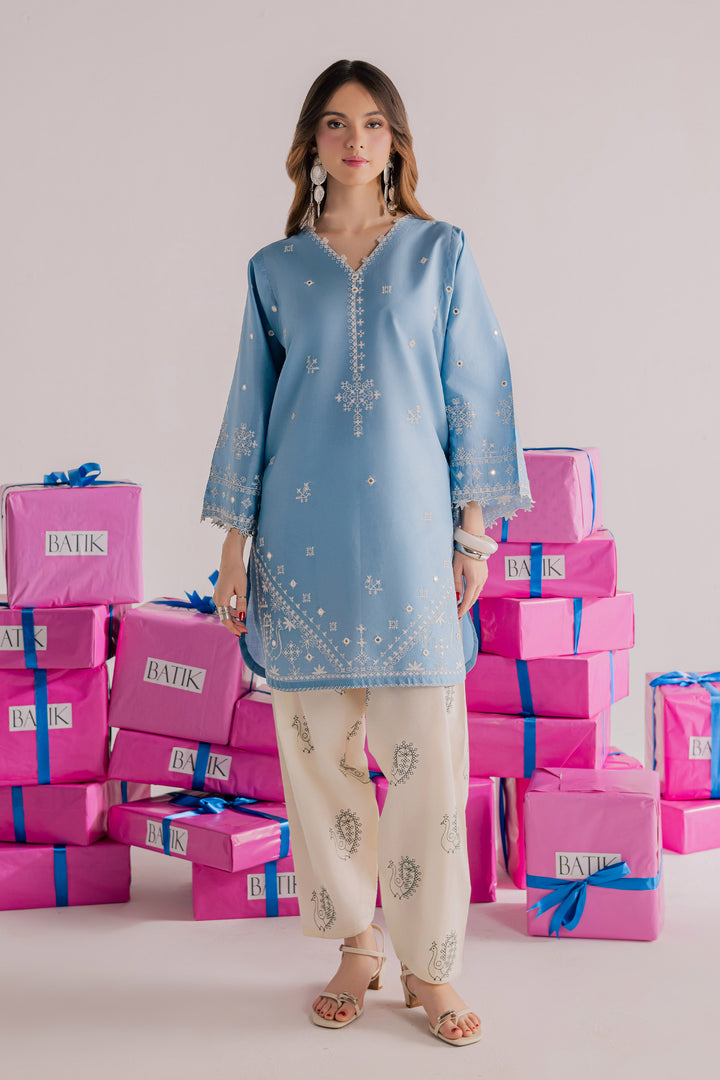 Santro 2Pc - Embroidered Lawn Dress
