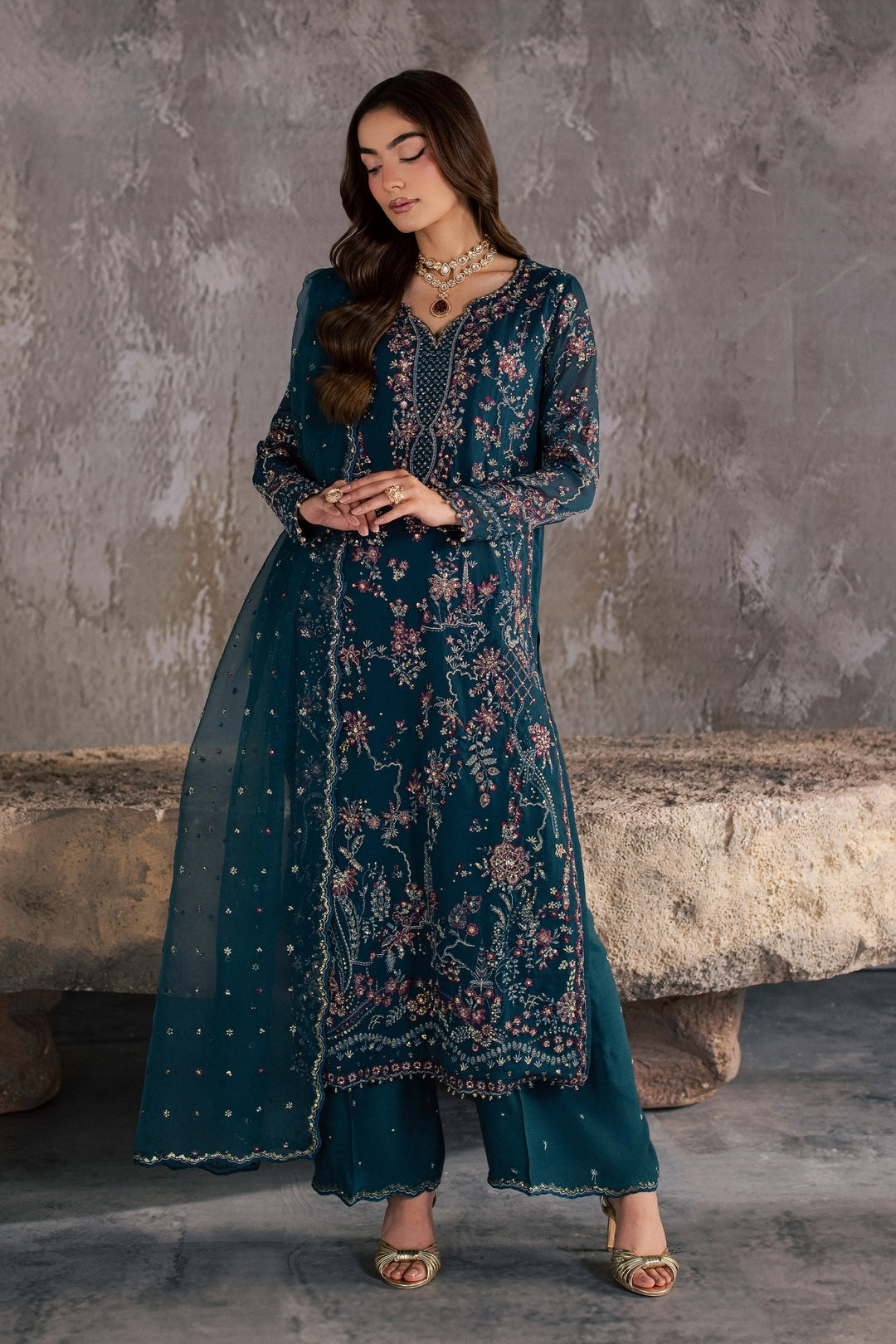 Nazish 3Pc - Festive Luxe Pret