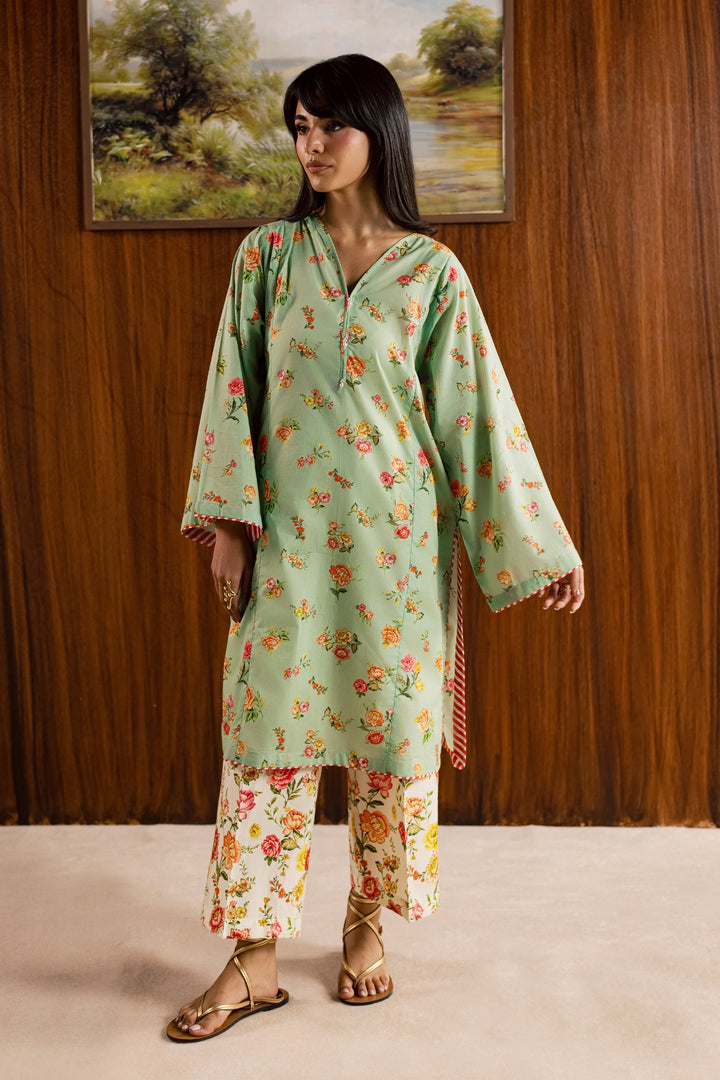 Corduroy 2Pc - Printed Lawn Dress
