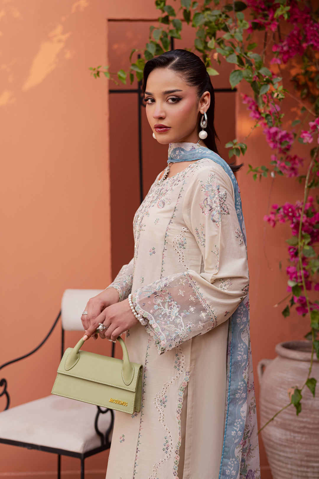 Cyntia 3Pc - Festive Embroidered Lawn