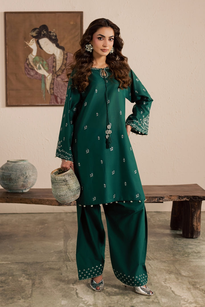Green Nairobi 2Pc - Embroidered Lawn Dress