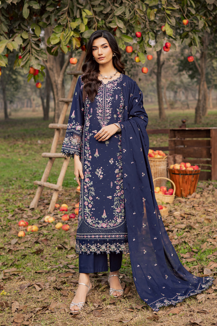 Rehaab 3Pc - Festive Embroidered Lawn