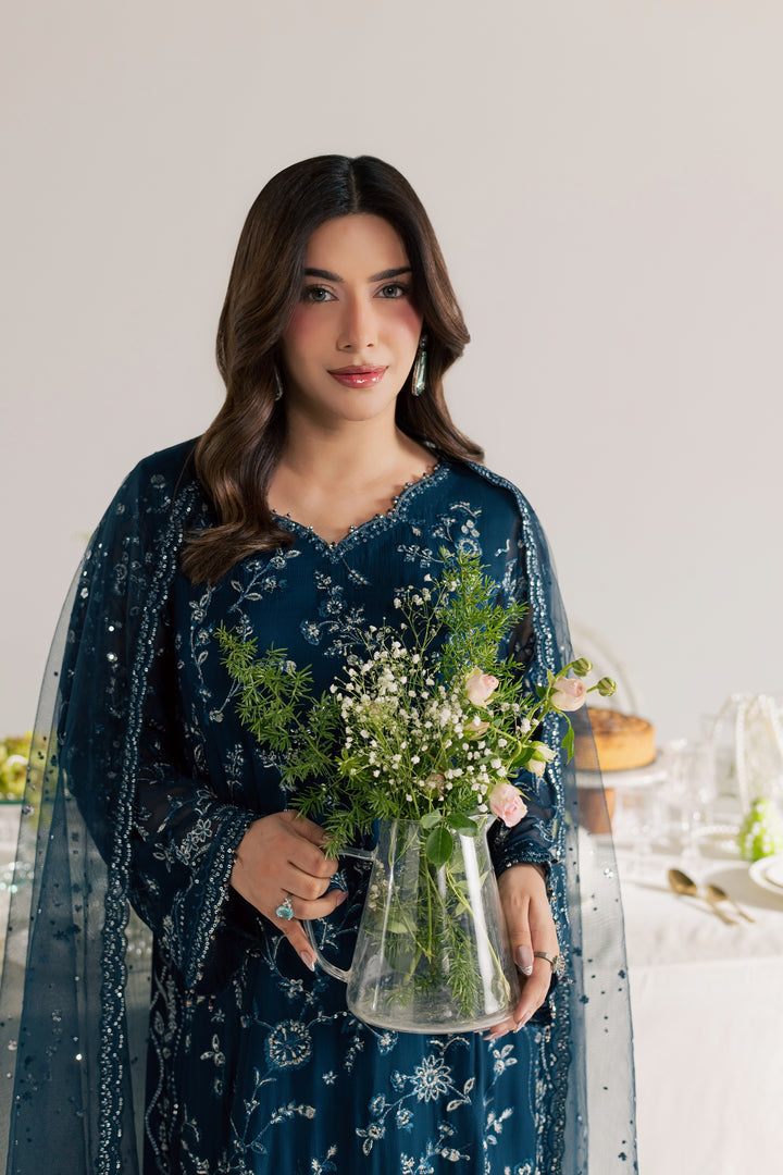 Teal Neesha 3Pc - Festive Luxe Pret