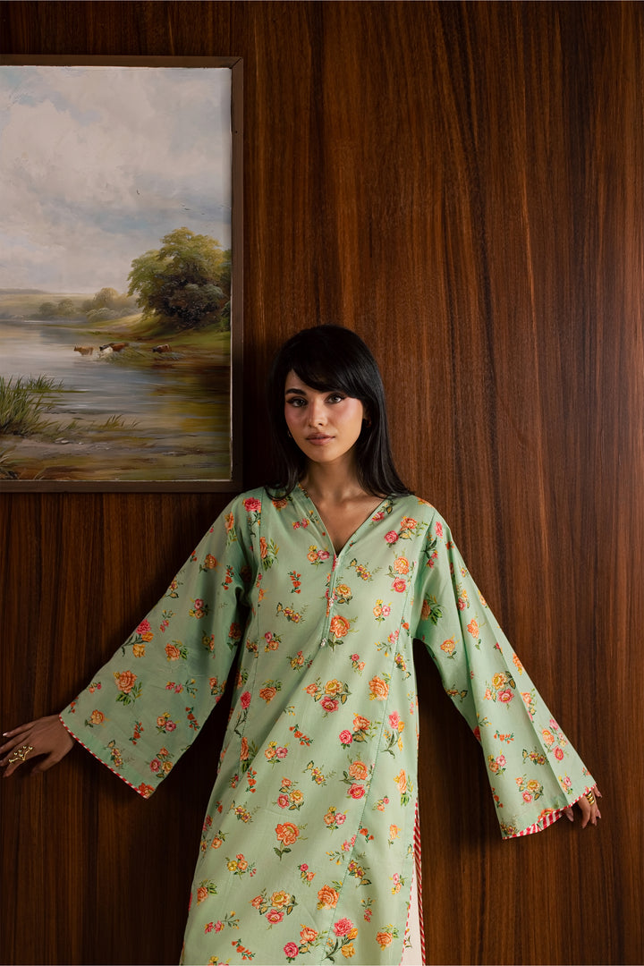 Corduroy 2Pc - Printed Lawn Dress