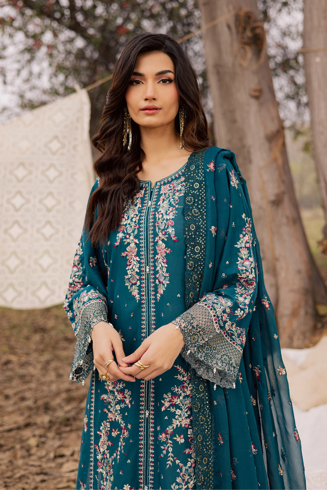 Shane 3Pc - Festive Embroidered Lawn