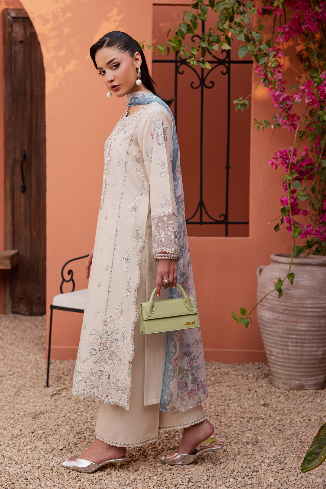 Cyntia 3Pc - Festive Embroidered Lawn