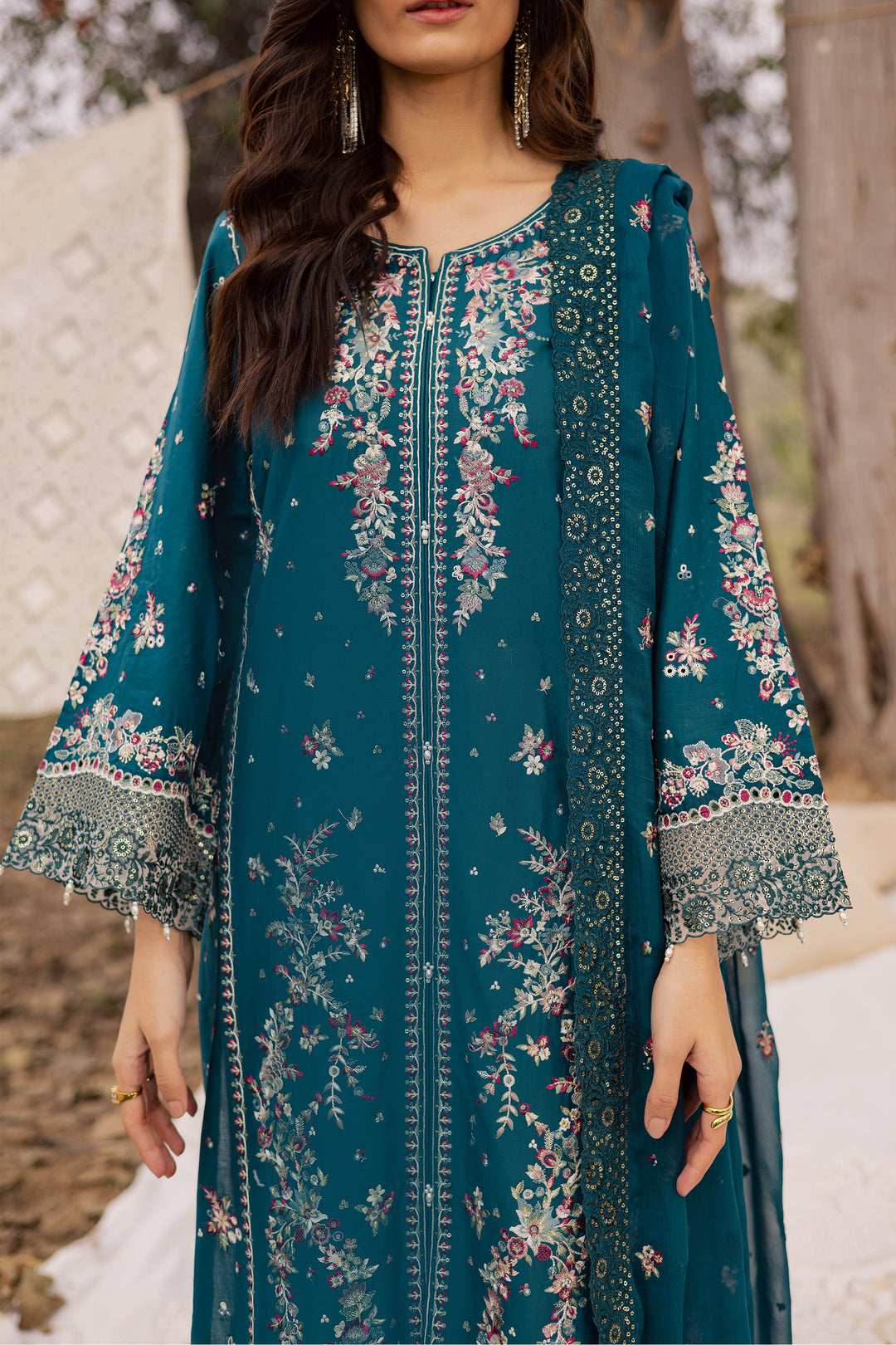 Shane 3Pc - Festive Embroidered Lawn