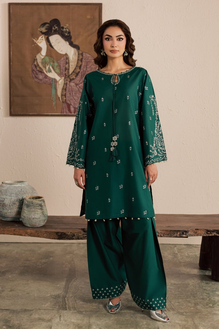 Green Nairobi 2Pc - Embroidered Lawn Dress