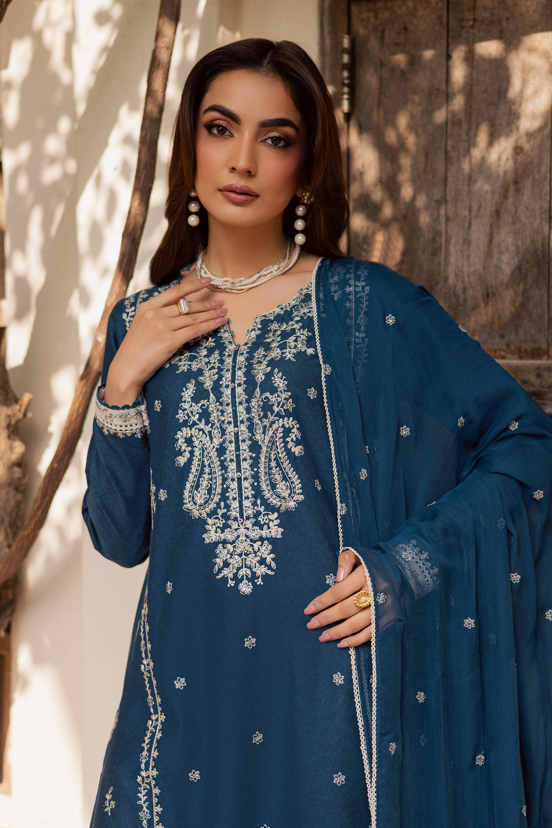 Raham 3Pc - Embroidered Festive Pret