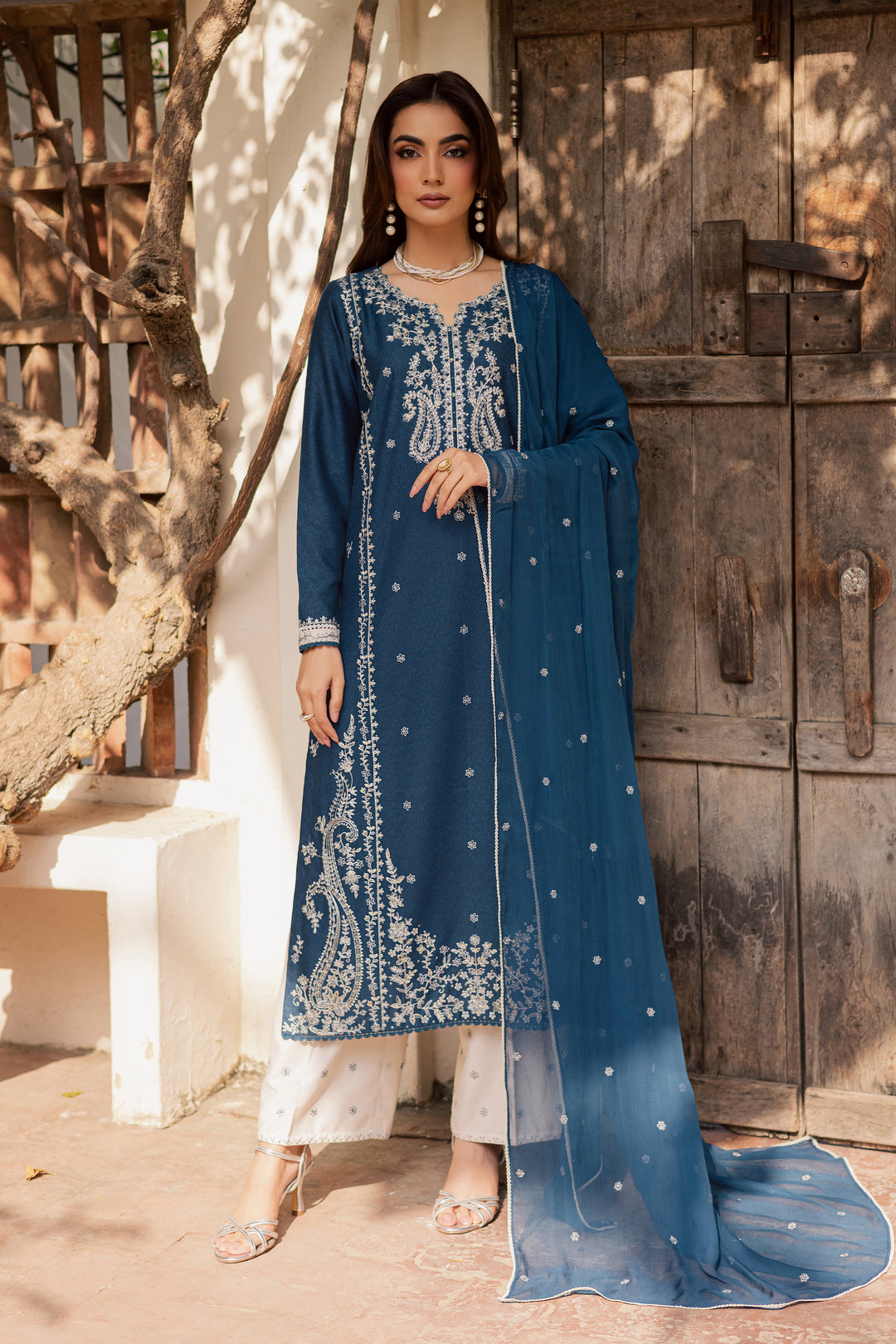 Raham 3Pc - Embroidered Festive Pret