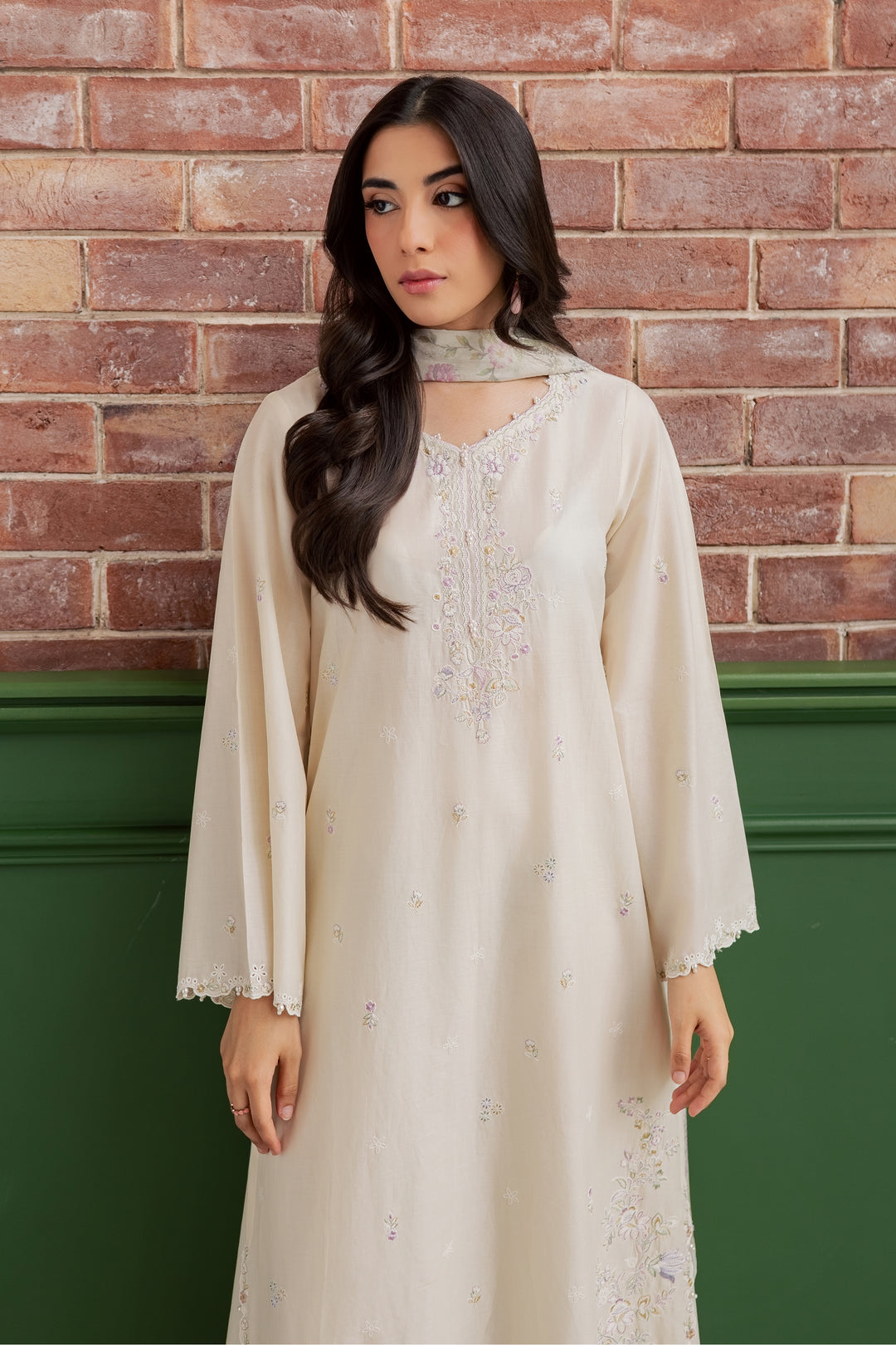 Vanila Frost 3Pc - Embroidered Lawn Dress