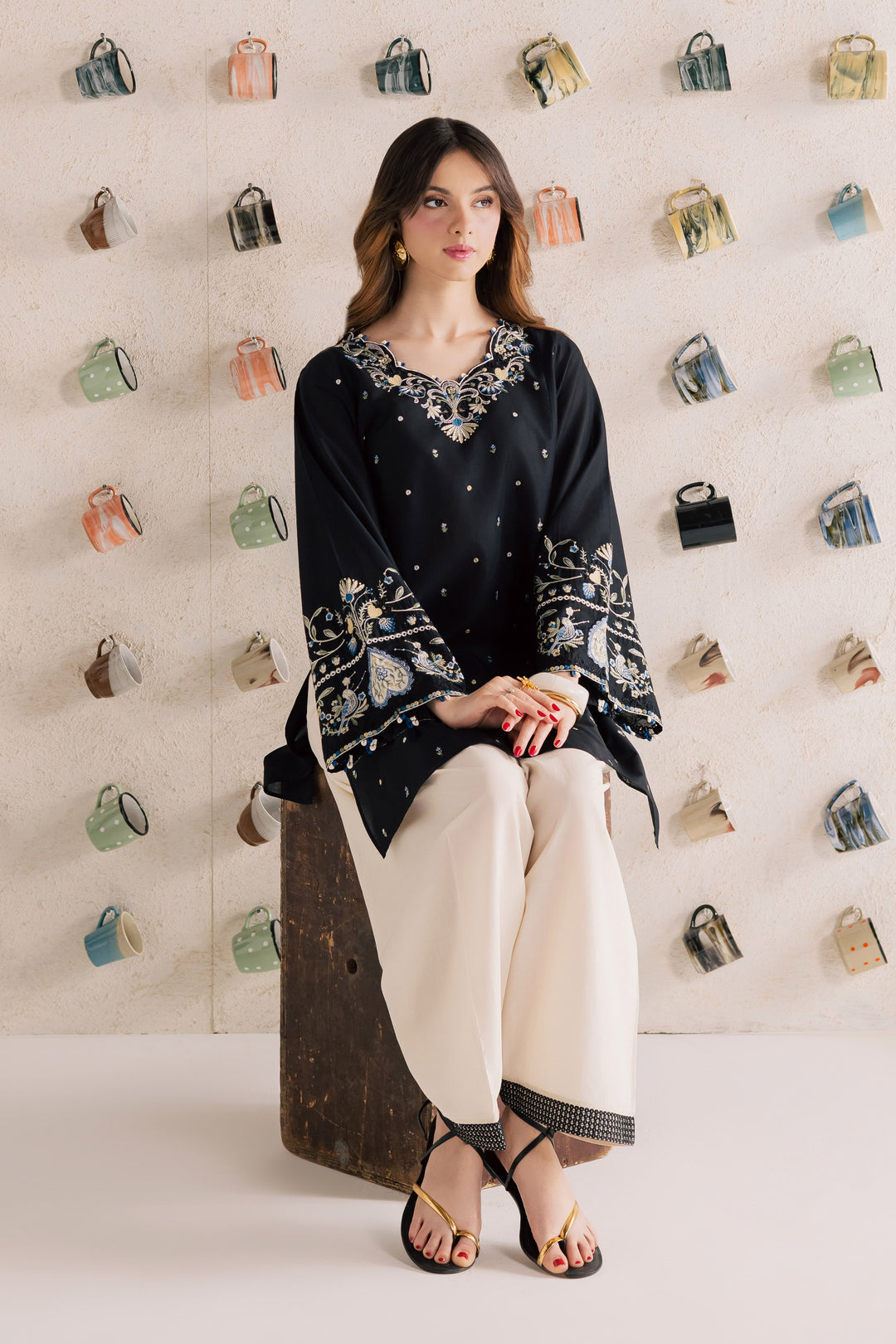 Blue Jay 2Pc - Embroidered Lawn Dress