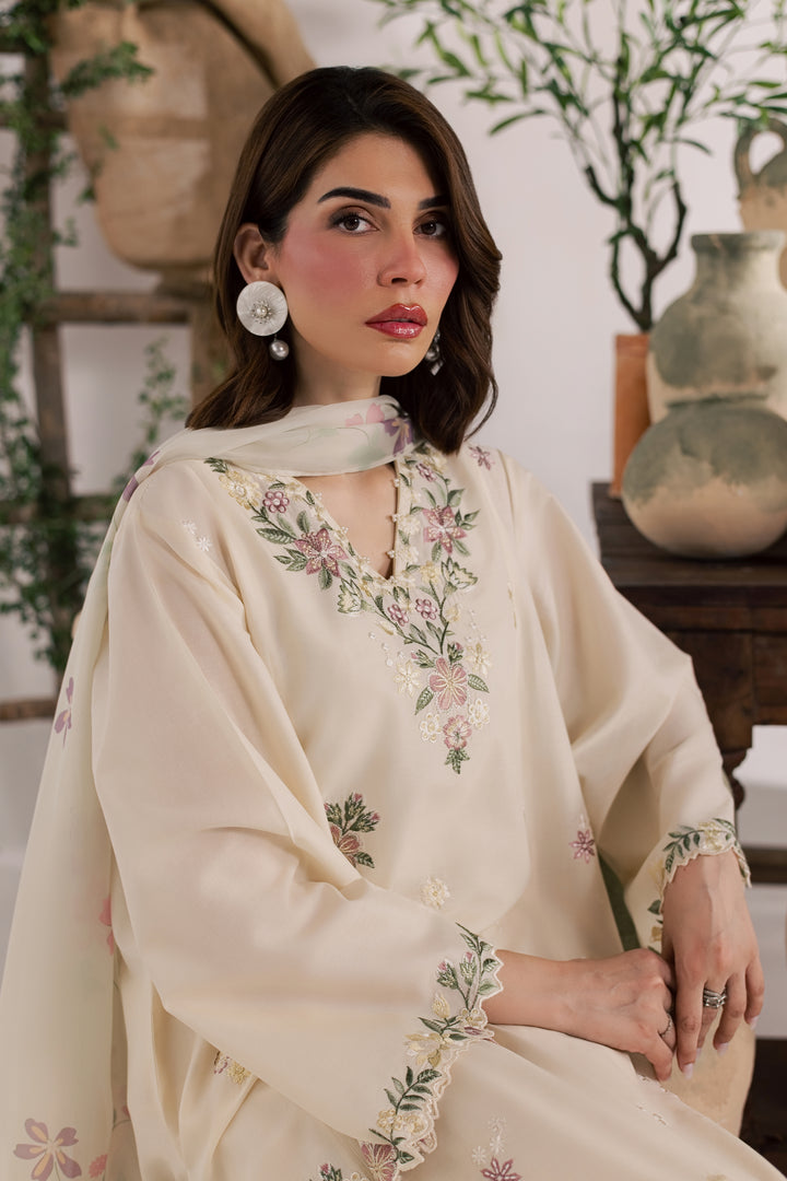Gulaab Bahaar 3Pc - Embroidered Lawn Dress