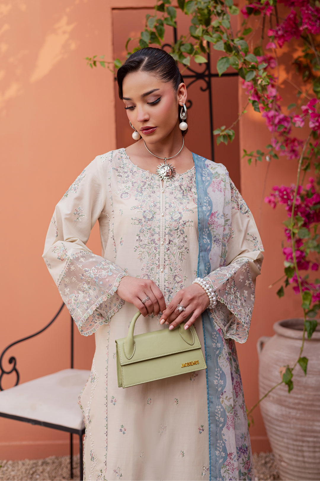 Cyntia 3Pc - Festive Embroidered Lawn