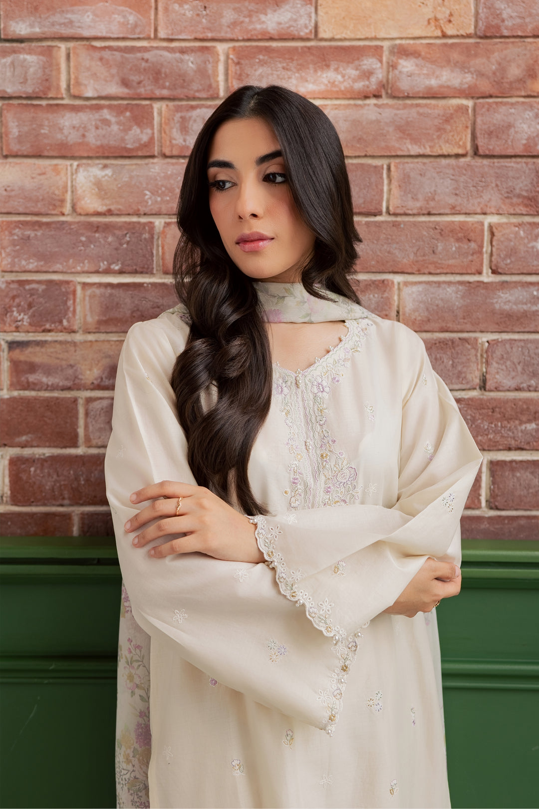 Vanila Frost 3Pc - Embroidered Lawn Dress