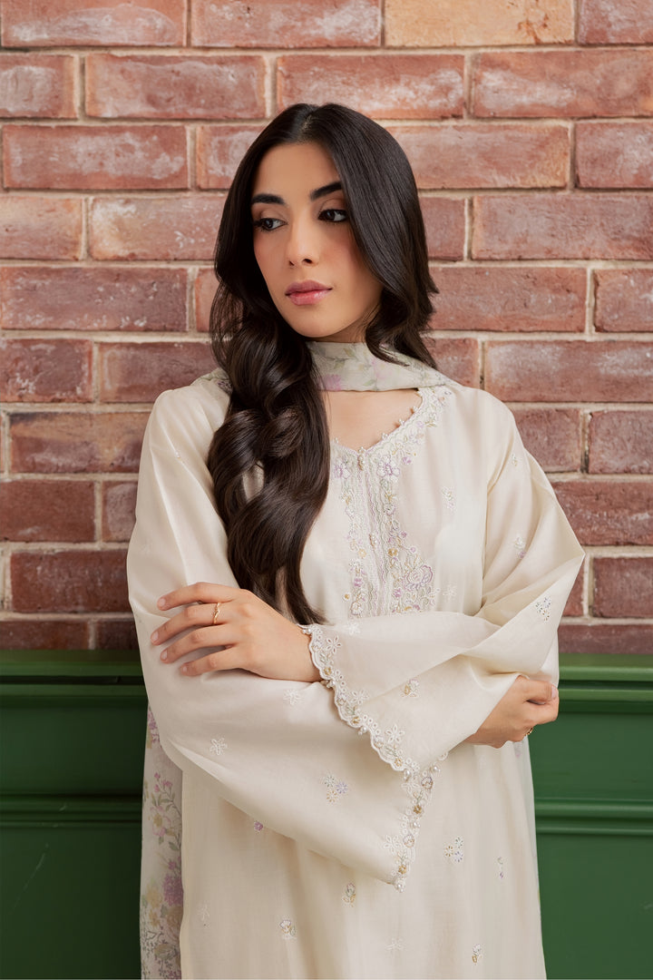Vanila Frost 3Pc - Embroidered Lawn Dress