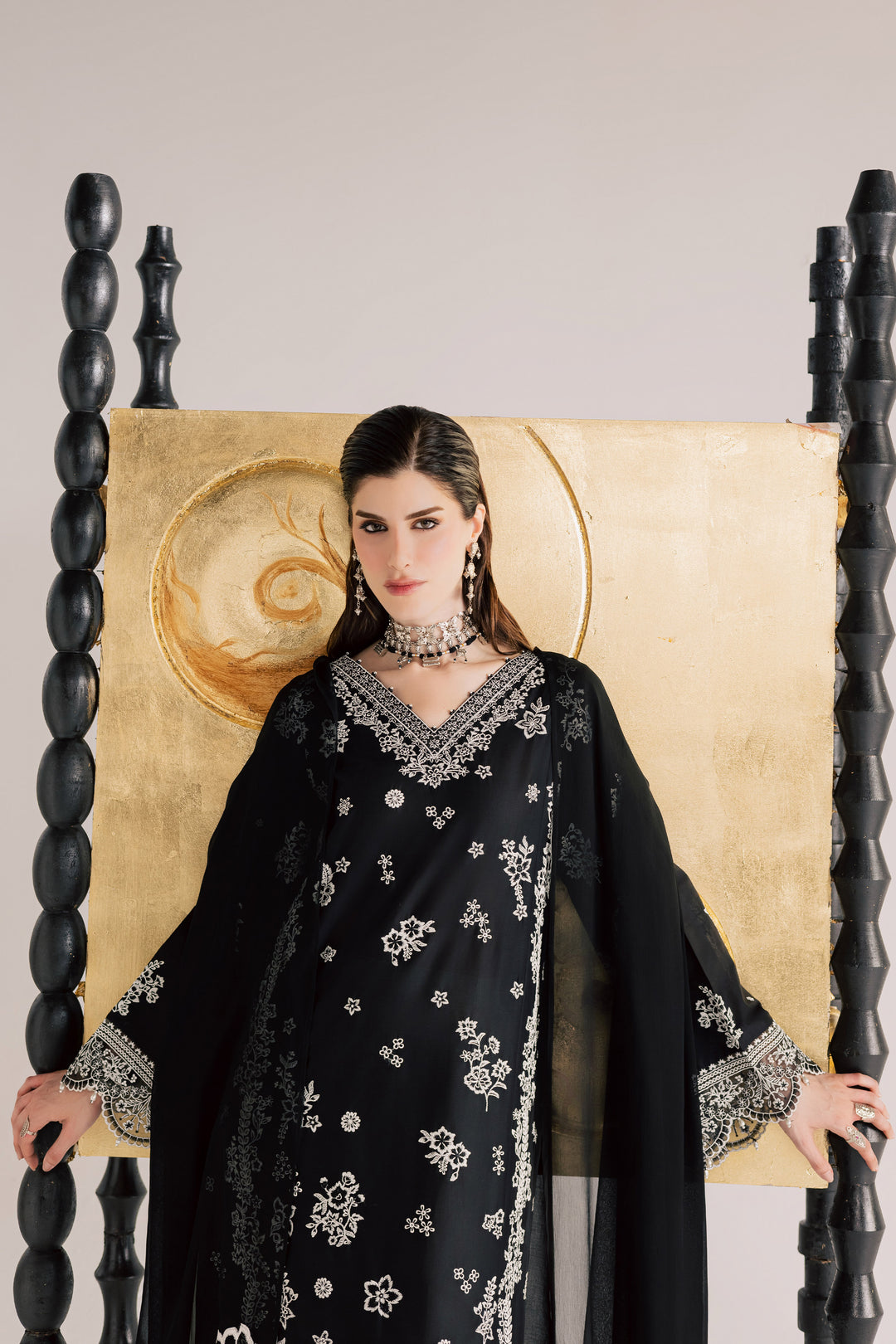 Black Aura 3Pc - Festive Eid Pret