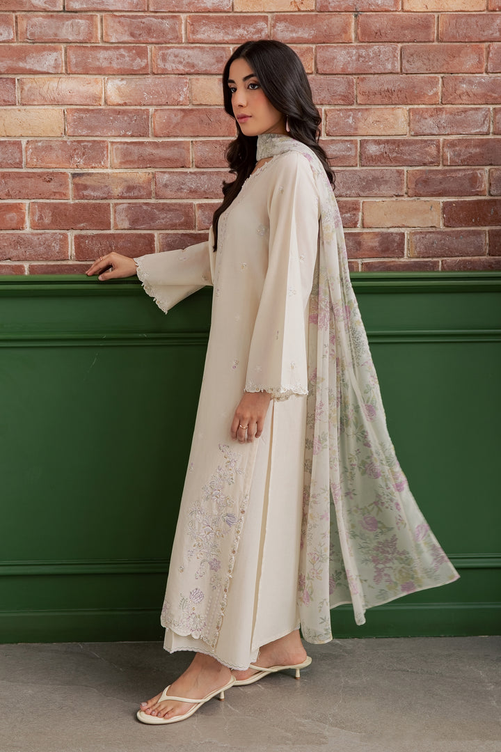 Vanila Frost 3Pc - Embroidered Lawn Dress