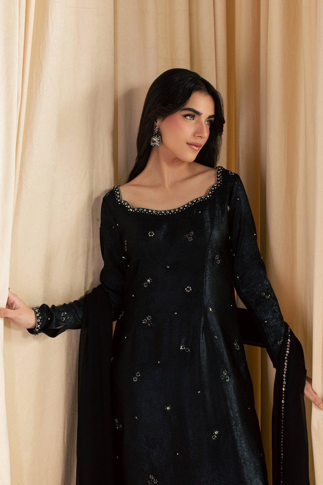 Siyah Shaam 3Pc - Festive Luxe Pret