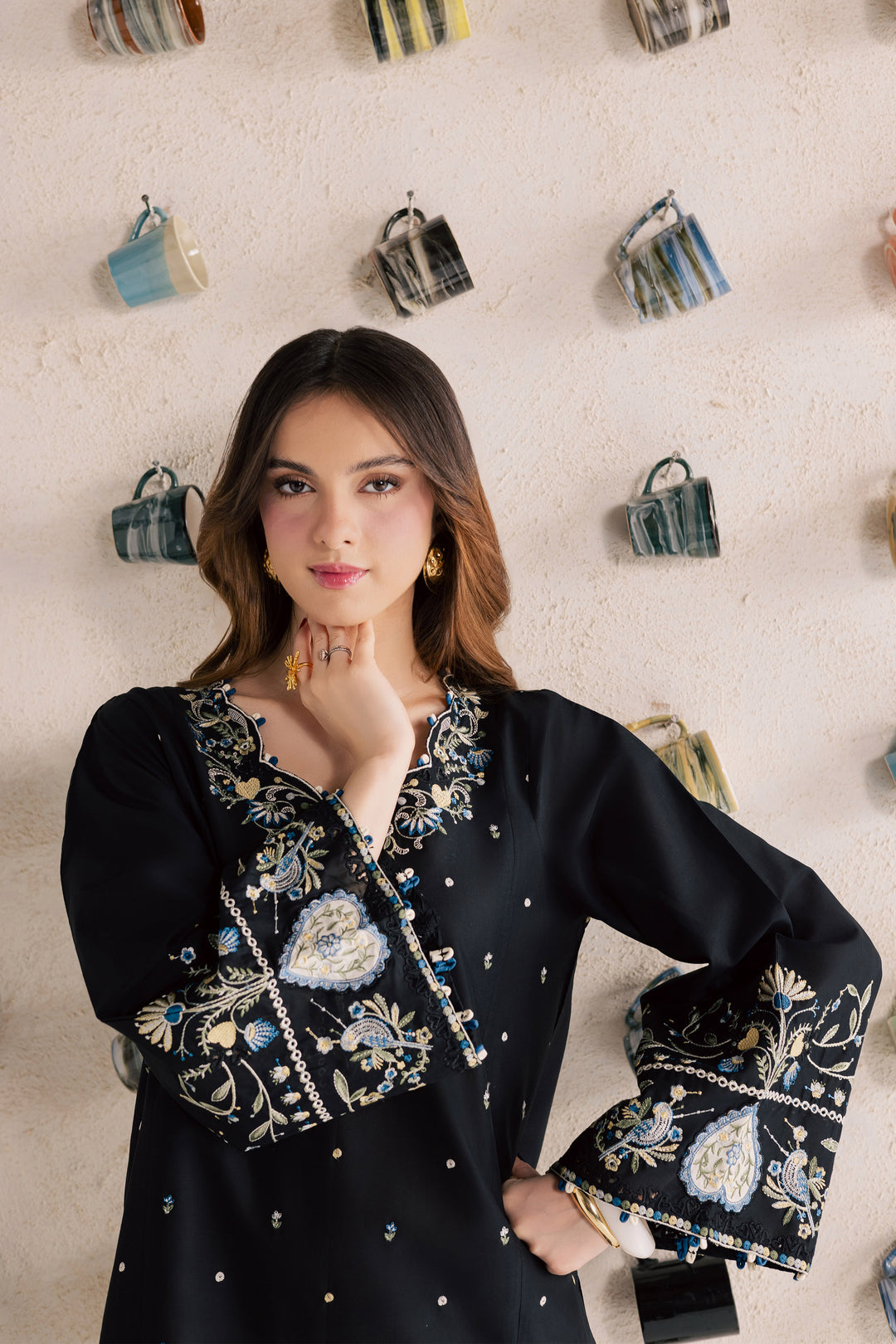 Blue Jay 2Pc - Embroidered Lawn Dress