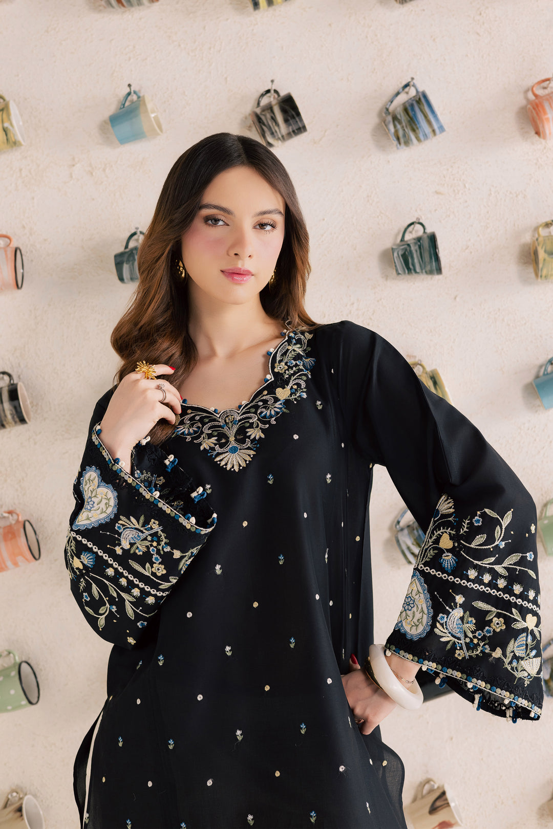 Blue Jay 2Pc - Embroidered Lawn Dress