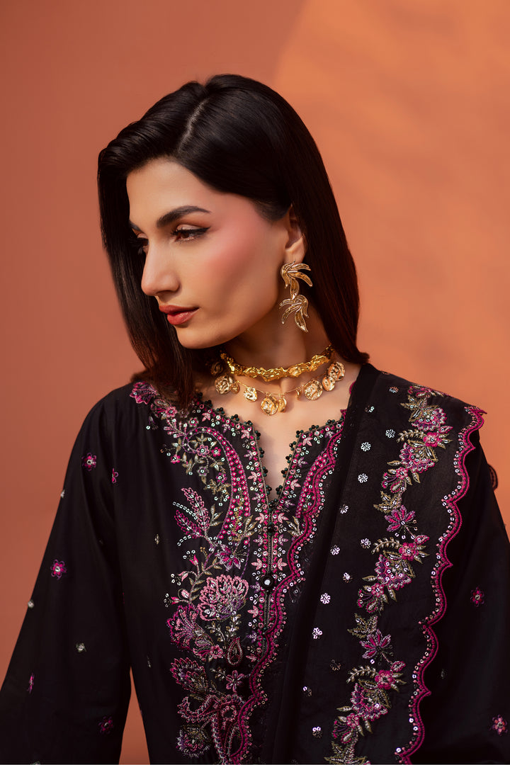 Unaiza 3Pc - Festive Embroidered Lawn