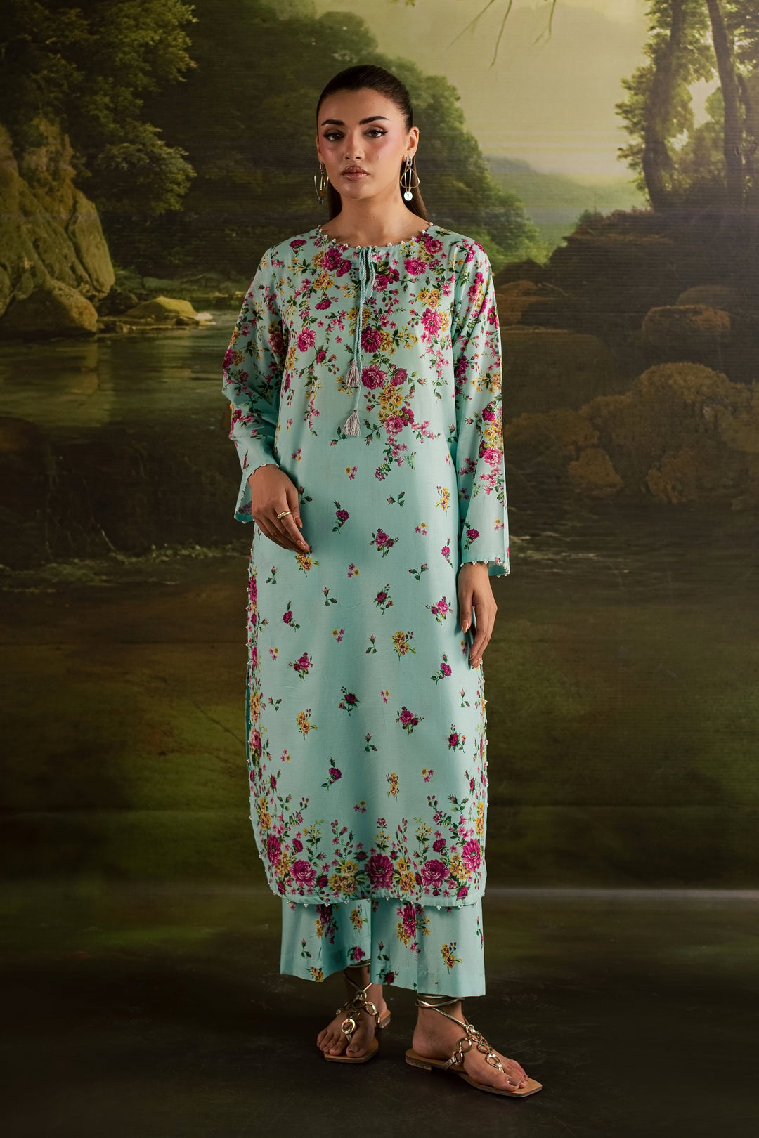 Chelsea 2Pc - Printed Lawn Dress