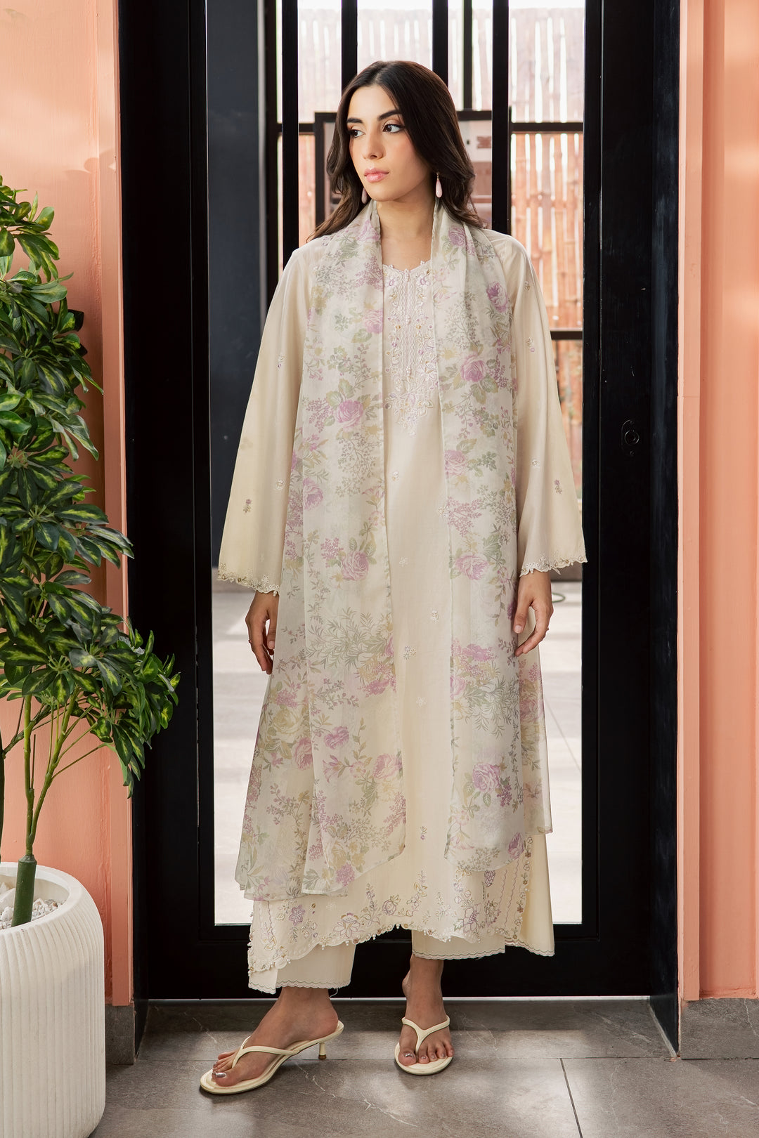Vanila Frost 3Pc - Embroidered Lawn Dress