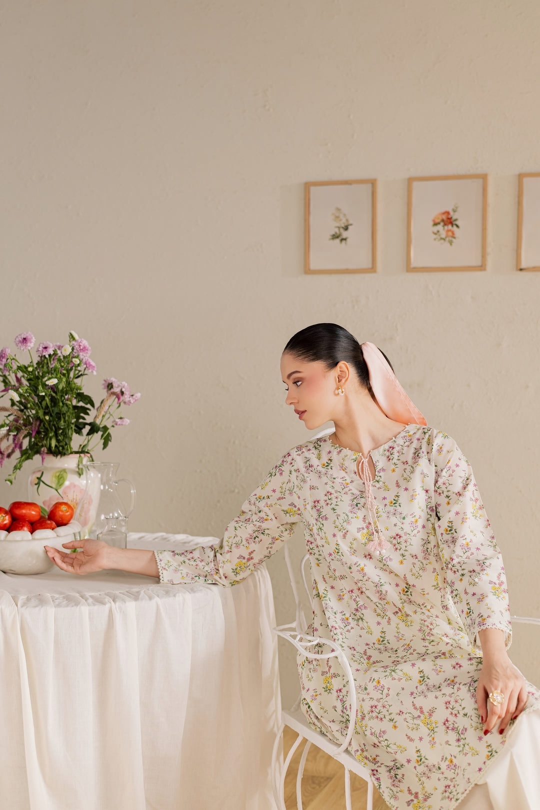 Ponyo 2Pc - Printed Lawn Dress