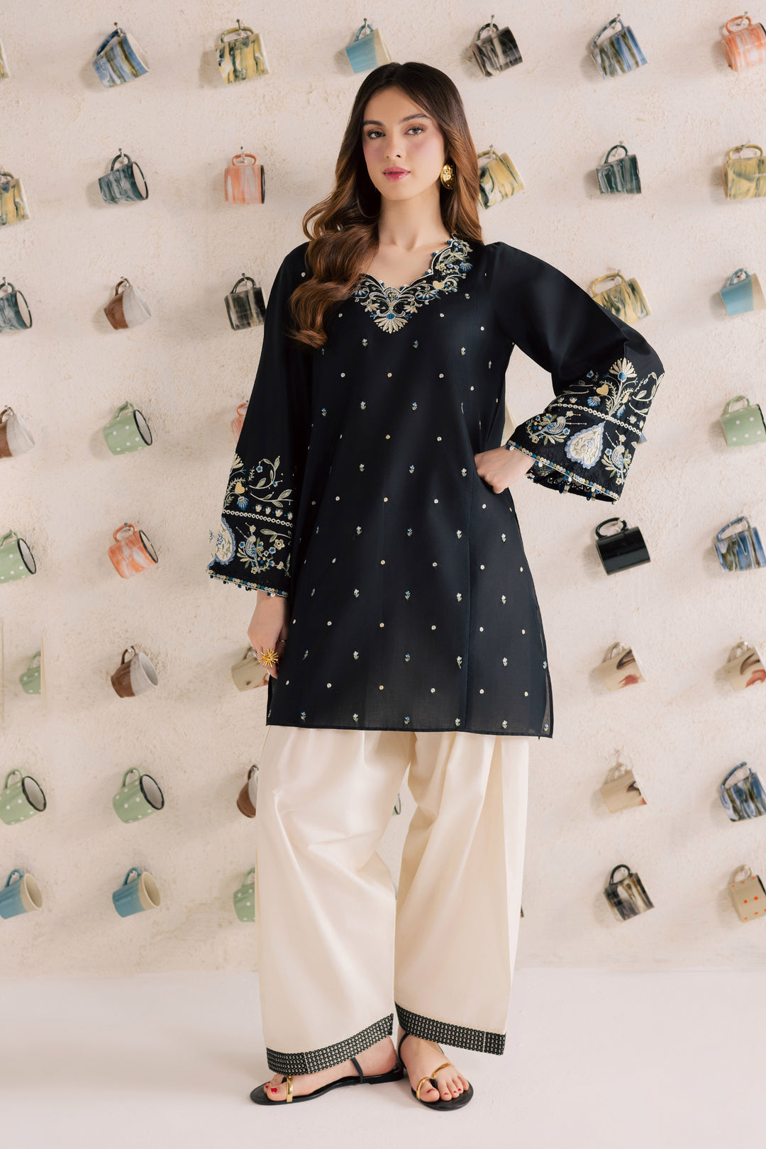 Blue Jay 2Pc - Embroidered Lawn Dress