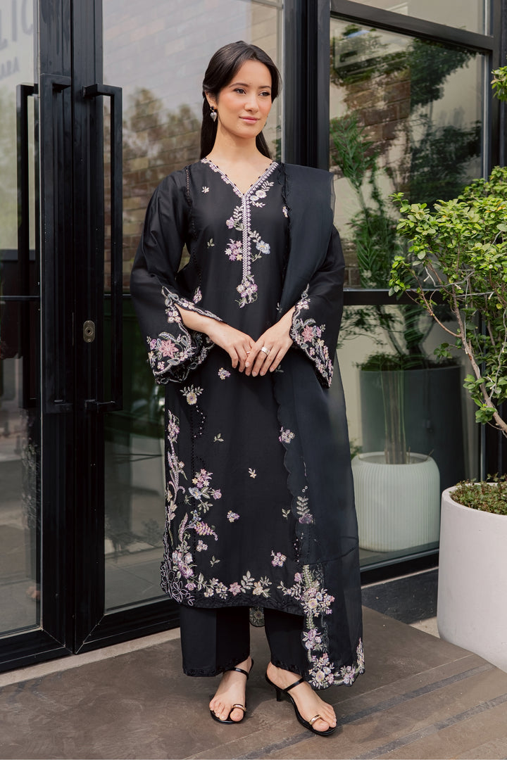 Caviar 3Pc - Embroidered Lawn Dress