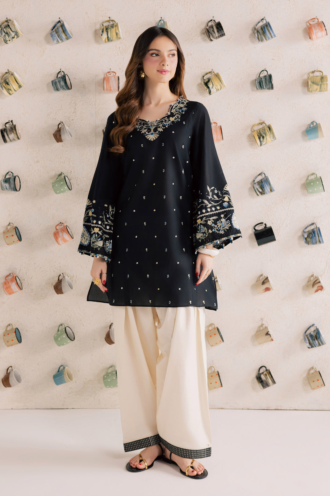 Blue Jay 2Pc - Embroidered Lawn Dress