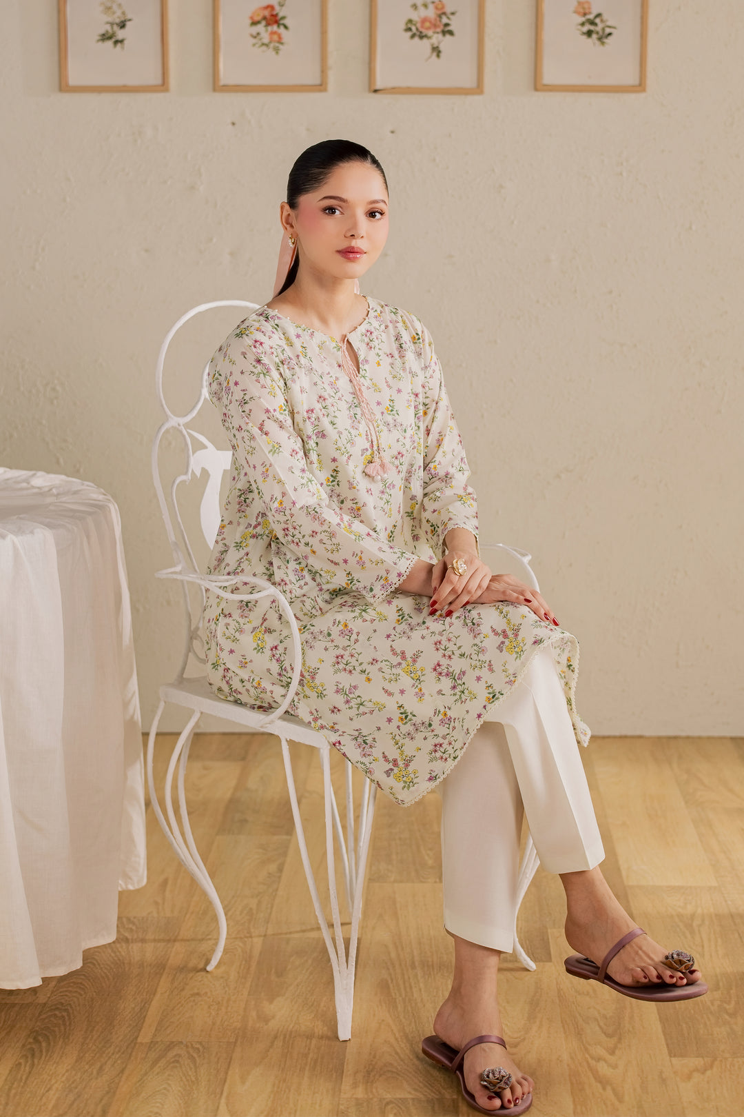 Ponyo 2Pc - Printed Lawn Dress