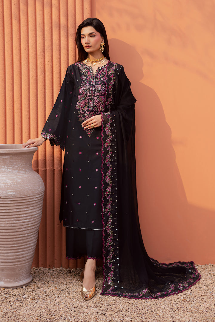 Unaiza 3Pc - Festive Embroidered Lawn