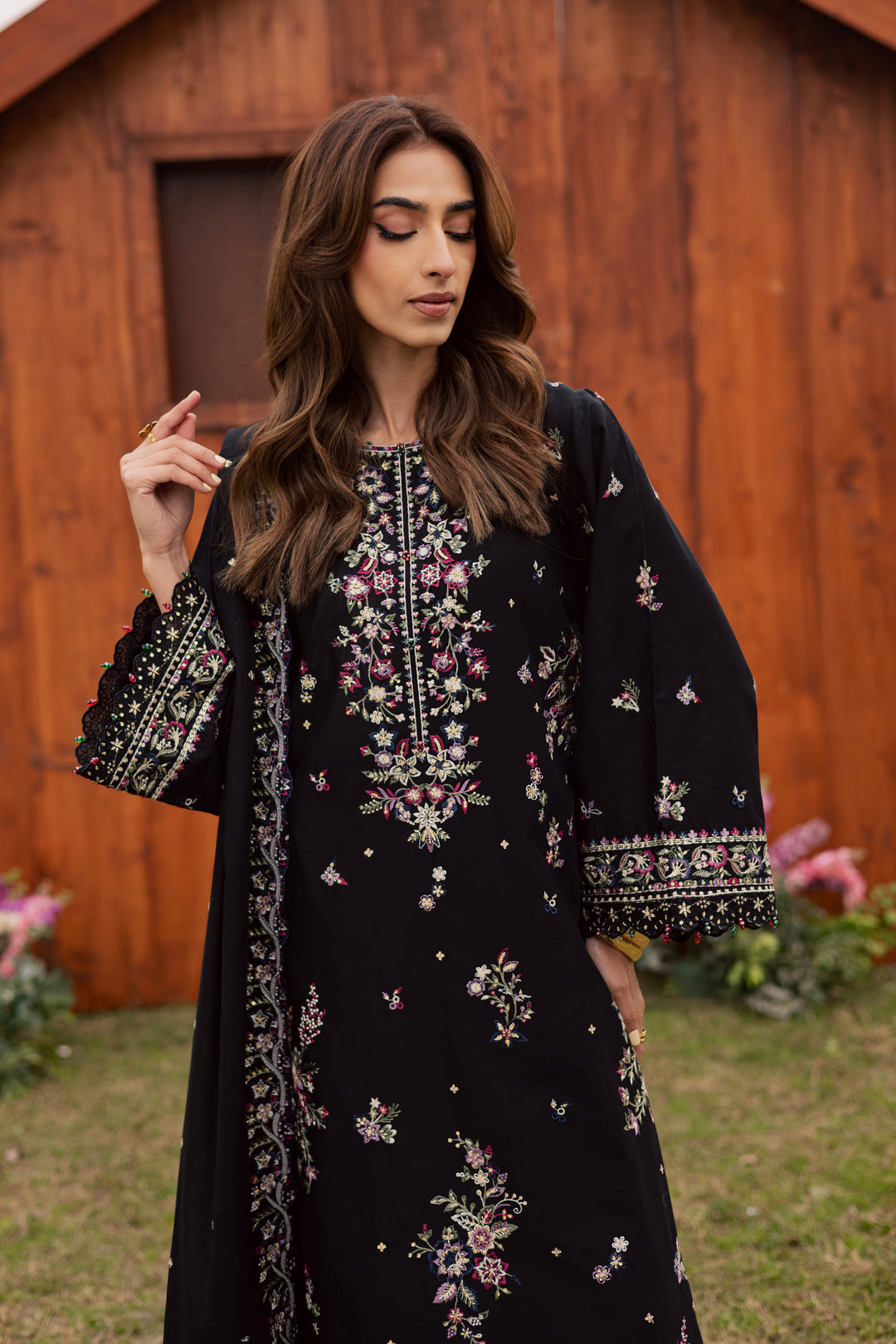 Kynd 3Pc - Festive Embroidered Lawn