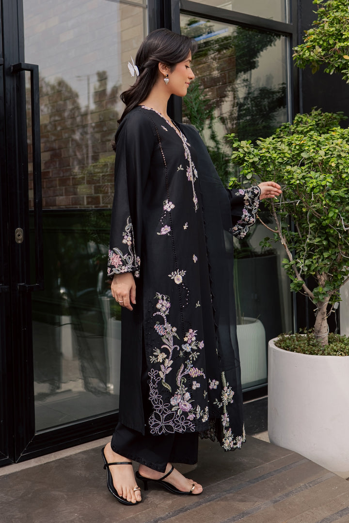 Caviar 3Pc - Embroidered Lawn Dress