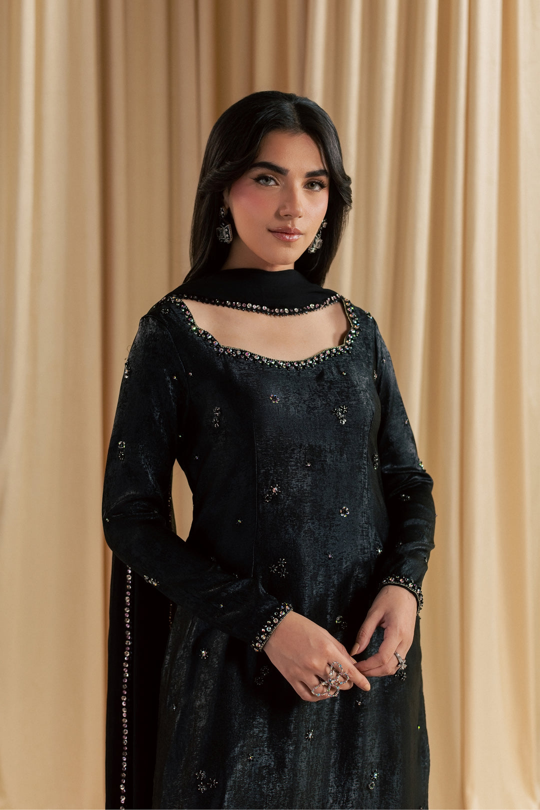 Siyah Shaam 3Pc - Festive Luxe Pret