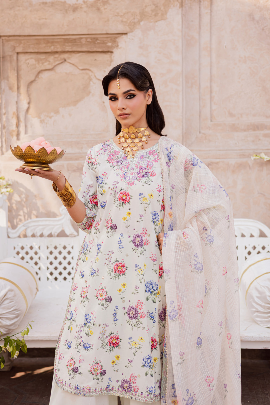 Qissa 3Pc - Festive Eid Prints