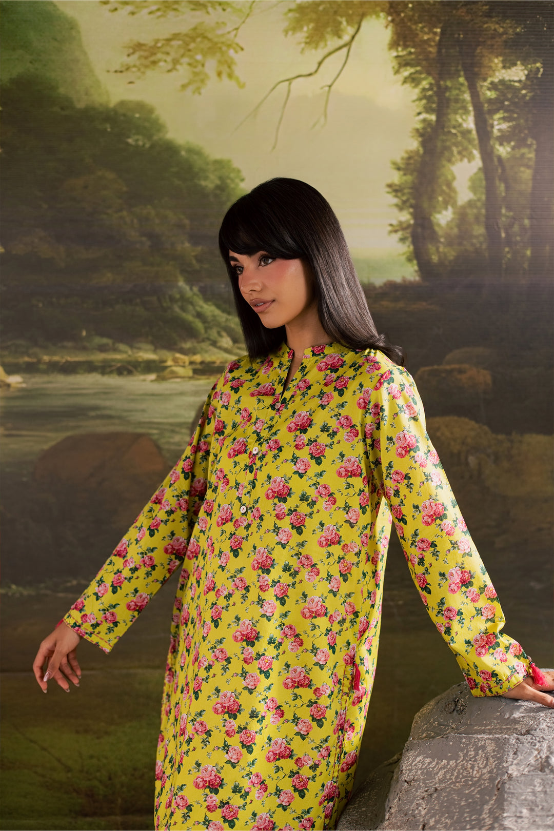 Elieen 2Pc - Printed Lawn Dress