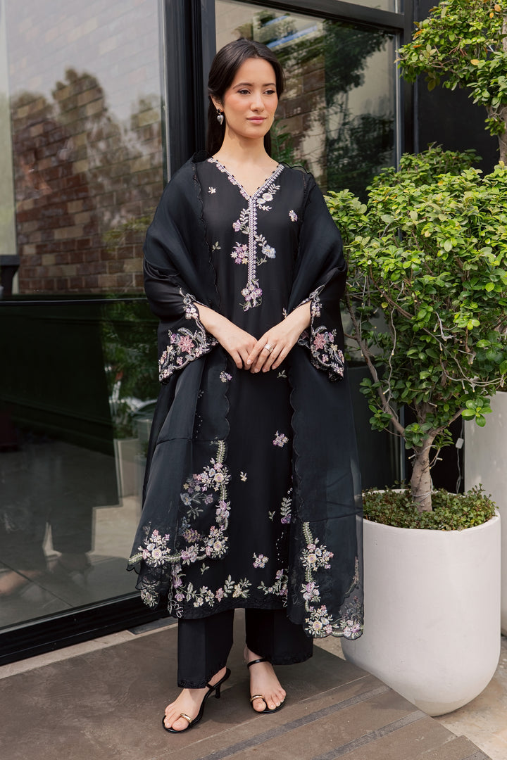 Caviar 3Pc - Embroidered Lawn Dress